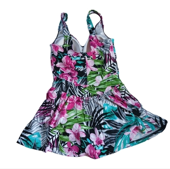 Vintage 90's Maxine Size 14 Plus Full Coverage Skirted Suit Bra Cups Flo… - Picture 5 of 16